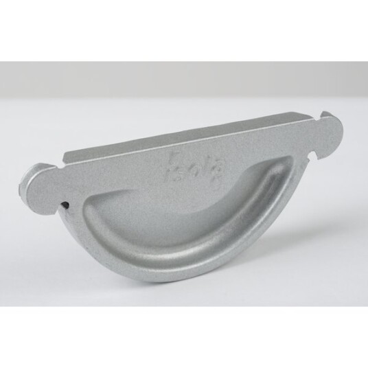 Isola Endestykke stål 125mm silver Isola Endestykke stål 125mm silver