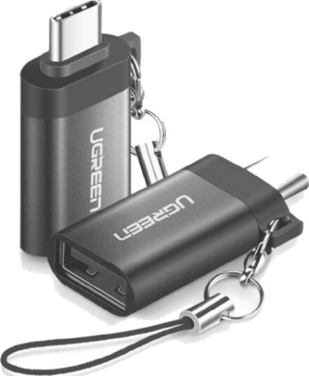 Ugreen USB-C til USB-A 3.0 Adapter i Grå med Snor