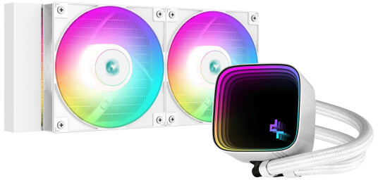 DeepCool LS520 SE Alt-i-ett CPU Vannkjøler med LED-belysning 120 mm Hvit DeepCool LS520 SE Alt-i-ett CPU Vannkjøler med LED-belysning 120 mm Hvit