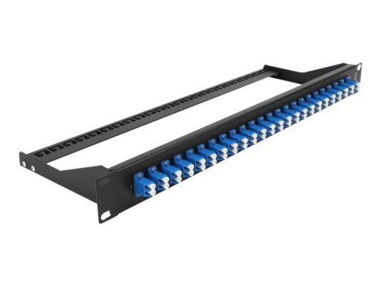 Delock - Koblingspanel - Rackmonterbar - Lc Duplex Sm X 24 - Svart Blå - 1U - 19"