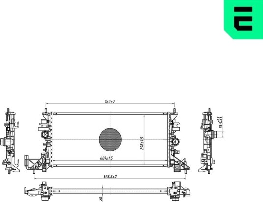 ERA 673115 Radiator motorkjøling
