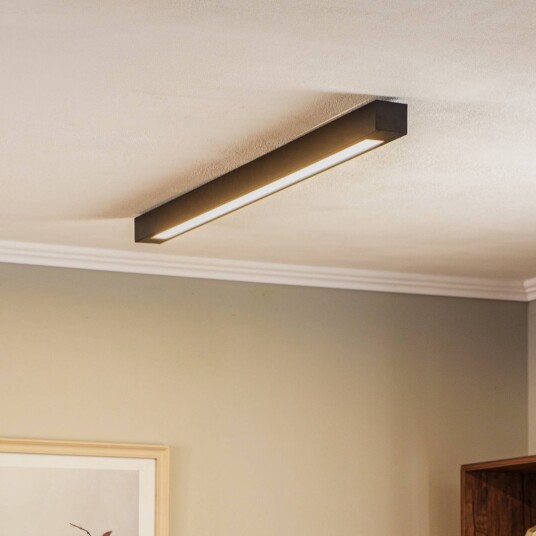 Eko-Light Taklampe Lungo svart lengde 124 cm