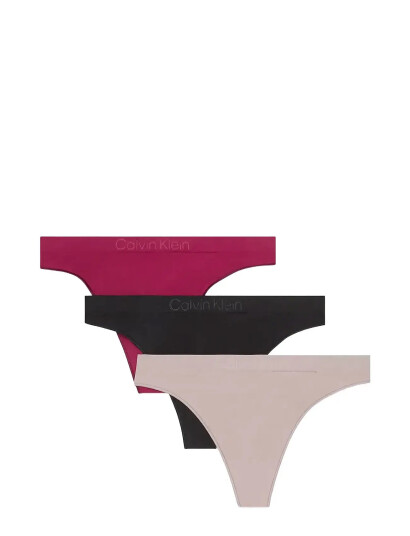 Calvin Klein Thong 3 Pk - Burgundy - XL Calvin Klein Thong 3 Pk - Burgundy - XL