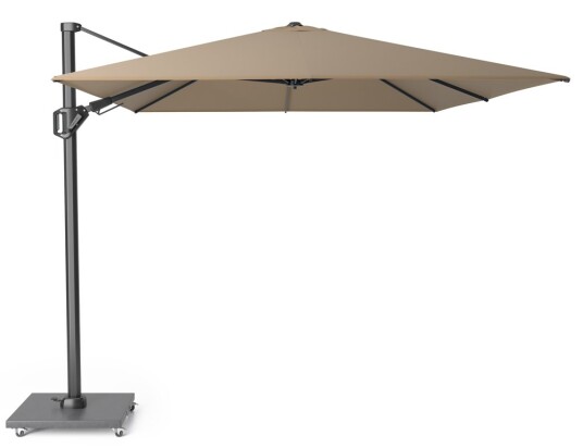 Platinum Challenger T2 parasoll Taupe/grå exkl. parasollfot 3,5 x 2,6 m Natur