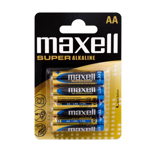 Maxell Alkaline AA Batterier 4-pk - 1.5V Engangsbatteri Maxell Alkaline AA Batterier 4-pk - 1.5V Engangsbatteri