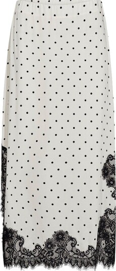 co’couture Skjørt AmeliCC Dot Lace Natur