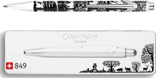 Caran D-Ache 849.754 Kulepenn Blå Uttrekkbar Kulepenn Medium 1 Stk (849.754)