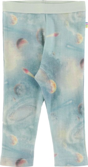Joha Leggings Ull Blå m. Planeter Joha 60 Leggings Ull Lyseblå