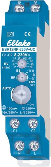 Eltako ESR12NP UC Multirelé 16A 8 230 V 2000 W 0 50 Hz Elfordeling & strømforsyning