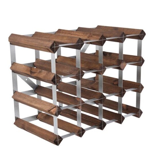 The Swedish Wine Rack Factory Vinstativ 16 flasker montert mørk eik The Swedish Wine Rack Factory Vinstativ 16 flasker montert mørk eik