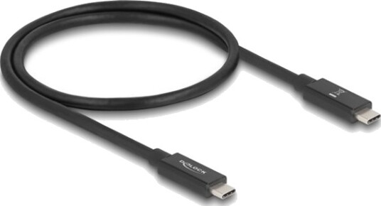 Delock Usb 80 Gbps Kabel Usb Type-C Hann Til Hann 16K 60 Hz Pd 3.1 240 W E-Marker Koaksial 0,5 M Svart