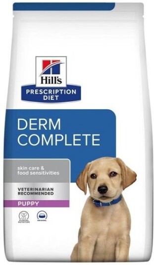 Hill's Prescription Diet Derm Complete Puppy 12 kg - Hundefôr med Ris og Egg Hill's Prescription Diet Derm Complete Puppy 12 kg - Hundefôr med Ris og Egg