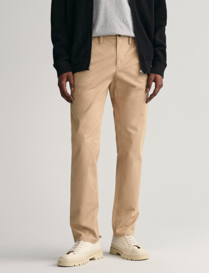 GANT Slim Twill Chinos Beige 42 x 34 GANT Slim Twill Chinos Beige 42 x 34