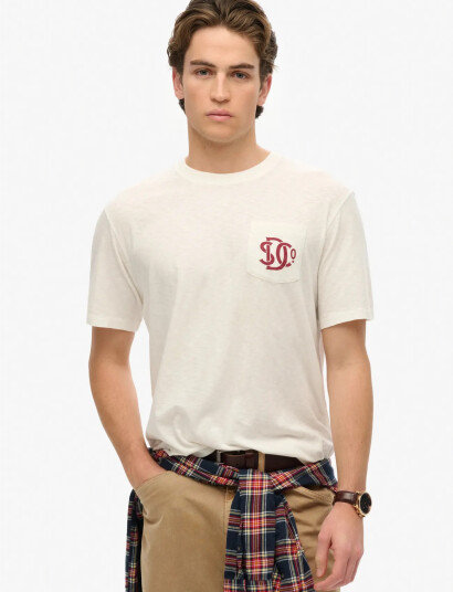 Superdry Merchant Graphic Tee   White   XXL