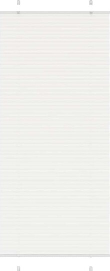 plisségardin Hvit 95x200 cm Stoff Bredde 94,4 Polyester