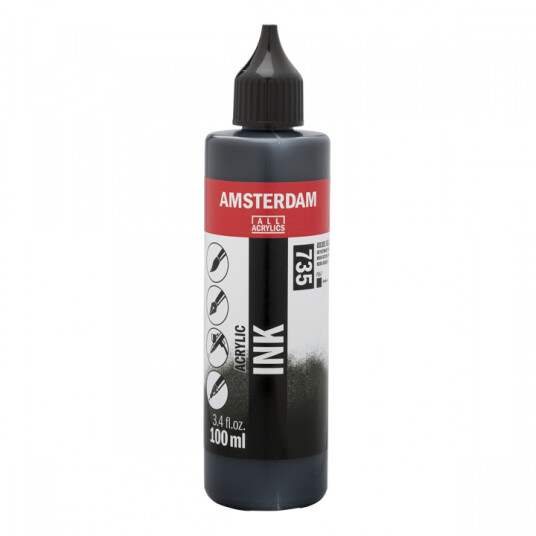 Amsterdam Akryl Ink 100 ml Oxide Black