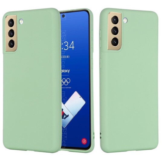 INCOVER Samsung Galaxy S21 FE (5G) Liquid Silikon Deksel - Grønn