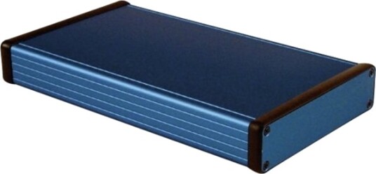 Hammond Electronics 1455P2201BU 220 × 125 × 30,5 mm Aluminium Blå Kabinett