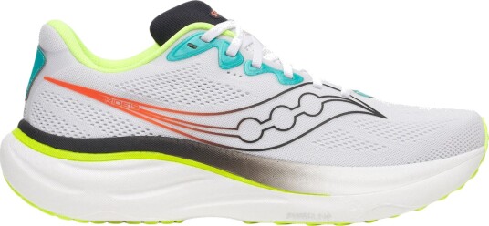 Saucony Men"s Ride 19 White/citron 44.5 Saucony Men"s Ride 19 White/citron 44.5