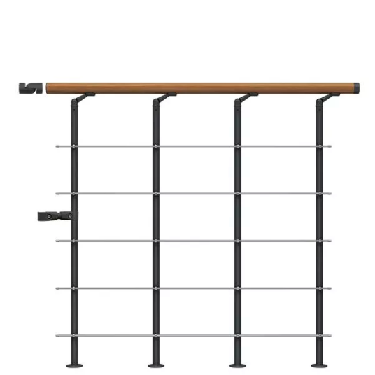 Dolle Gelender Til Repos Style6 Eik Lakkert Startkit Svart