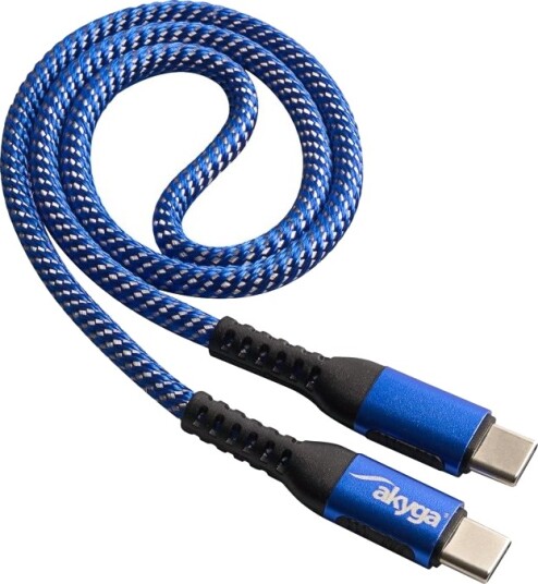 Akyga Ak-Usb-36 Usb-Kabel Usb-C Hann Til Usb-C Hann Usb 2.0 20 V 5 A 50 Cm Usb Power Delivery 100 W Blå Akyga Ak-Usb-36 Usb-Kabel Usb-C Hann Til Usb-C Hann Usb 2.0 20 V 5 A 50 Cm Usb Power Delivery 100 W Blå
