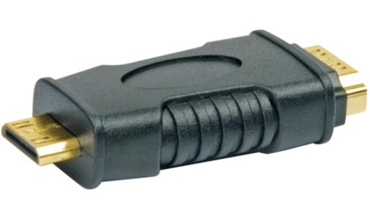 SCHWAIGER HDMI-Adapter A-Buchse -> C Mini-Stecker Schwarz