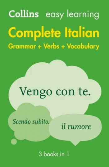 Easy Learning Italian Complete Grammar, Verbs And Av Collins Dictionaries