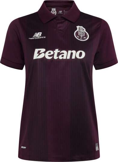 New Balance Fc Porto 26/27 Away Womens Short Sleeve Jersey Burgundy XXL