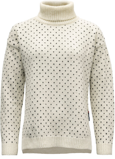 Devold Sørisen Wool Sweater Dame Offwhite/Ink M