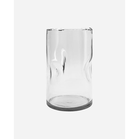 Clear vase Ø 15 x 25 cm glass klar