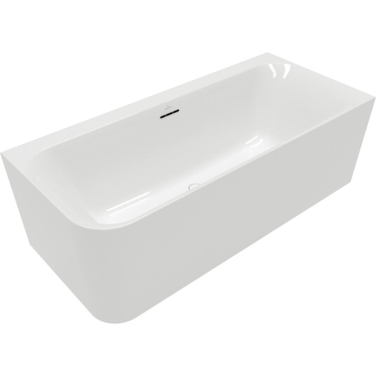 VILLEROY & BOCH LOOP & FRIENDS OVAL DUO BACK-TO-WALL BADEKAR 180X80 HØYRE HVIT ALPIN