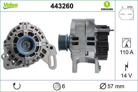 VALEO 443260 Dynamo VALEO 443260 Dynamo