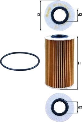 Oljefilter MAHLE ORIGINAL OX 554D1 Oljefilter MAHLE ORIGINAL OX 554D1