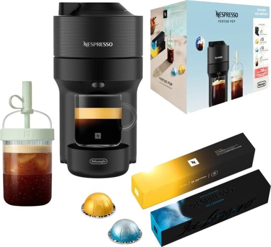 Nespresso Vertuo Pop Iced verdipakke fra DeLonghi ENV90.B sort Nespresso Vertuo Pop Iced verdipakke fra DeLonghi ENV90.B sort