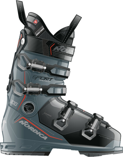 Nordica Sportmachine 3 100 GW alpinstøvler Green / Black / Red 050T1001 4R4 25,5 (2025)