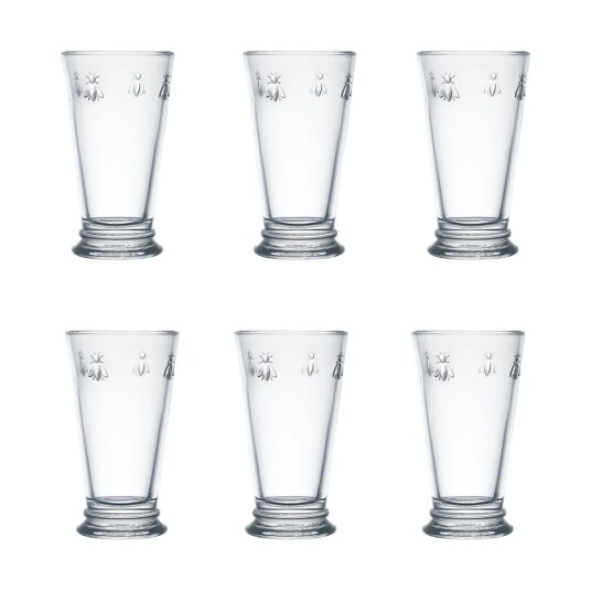 La Roch?re Abeille drinkglass 46 cl 6-pakning Klar
