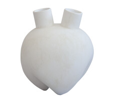 Sumo Vase Horns Bone White