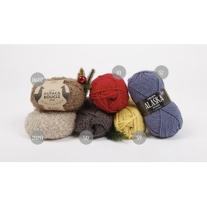 Julegenser til barn KAL 2018 by DROPS Design Alaska og Aplaca Bouclé s - 2 år
