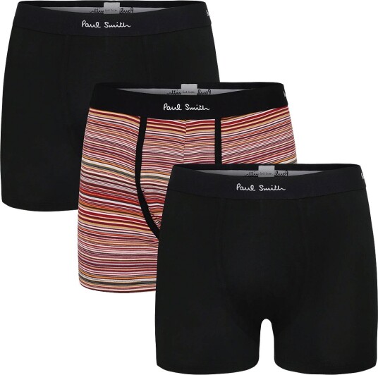 PS Paul Smith Men Trunk 3 Pack Blk Sign Black XL