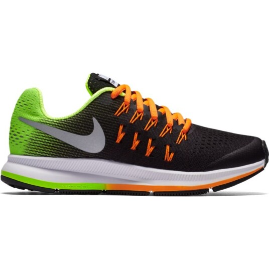 NIKE Kids Zoom Pegasus 33 GS Premium Youth Løpesko Black/Volt/Orange 35 1/2 NIKE Kids Zoom Pegasus 33 GS Premium Youth Løpesko Black/Volt/Orange 35 1/2