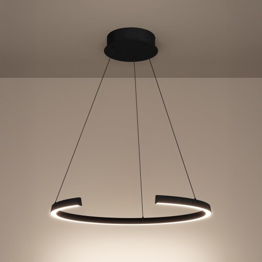 Pendellampe Stars of Light Labonete dimmbar Svart Stue Aluminium Moderne Svart