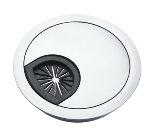 Kabelgjennomføring Ø80mm Krom/Chrome