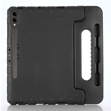 Samsung Galaxy Tab S9+/S9 FE+ Støtsikkert Bæreveske til Barn Svart