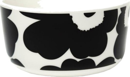 Marimekko Oiva Unikko skål 50 cl svart/hvit Marimekko Oiva Unikko skål 50 cl svart/hvit