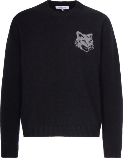 Maison Kitsuné Herre Strikkevarer Svart XL