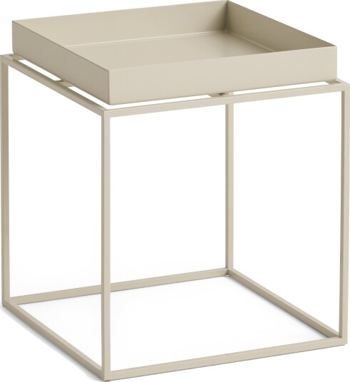Tray Kaffebord Lite Varm Beige/Stål