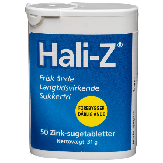 Hali-Z Zink sugetabletter mot dårlig ånde 50 stk.