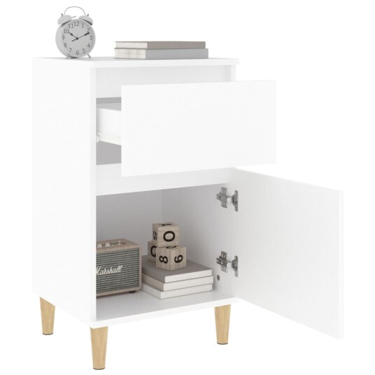 vidaXL Nattbord 2 stk hvit 40x35x70 cm