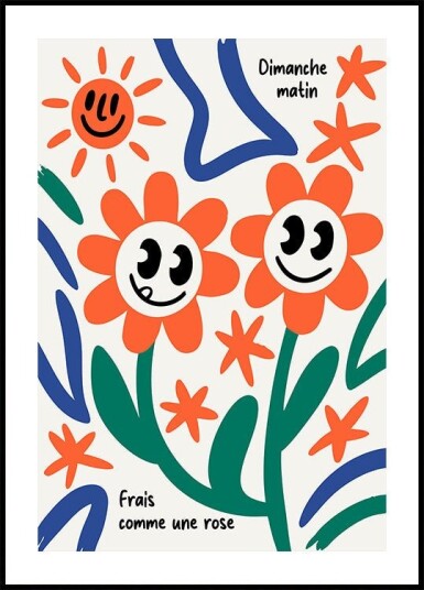Dimanche Matin Plakat Plakat / 21x30cm
