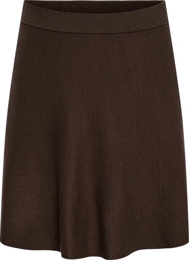 ONLY Carmakoma Caramar Skater Mini Skirt Knt   Brown   42 44